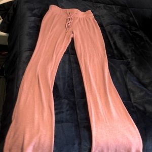 Pink Flare Loungewear Pants